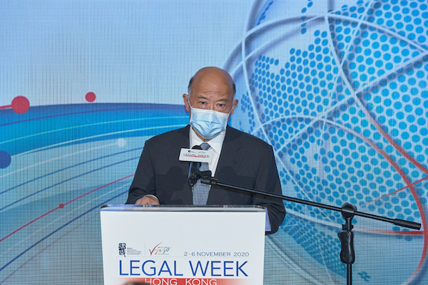 The opening of the Hong Kong Legal Week 2020 & Opening of Hong Kong Legal Hub, as well as the Launch of Vision 2030 for Rule of Law
